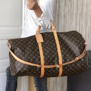 ⭐🔥AUTHENTIC🔥⭐Louis Vuitton Keepall 60 Bandouliere